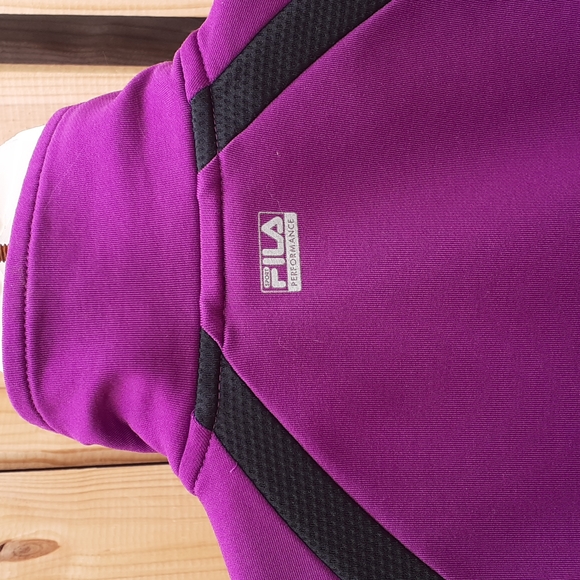 2/ $24  Fushia FILA Sport Athletic Silky Polyester Unlined Jacket - Picture 9 of 15